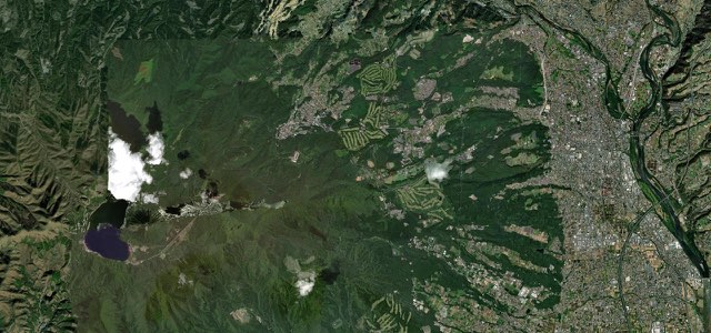 Satellite map of Mount Haruna (Akina) Pass, Japan