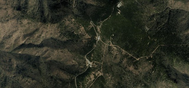 Satellite map of Mount Mitchell Summit Road, The East