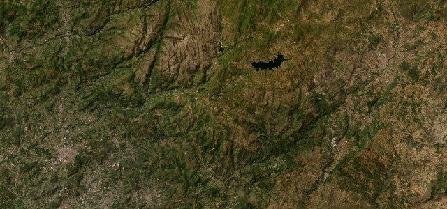 Satellite map of Estrada Nacional 103, Portugal