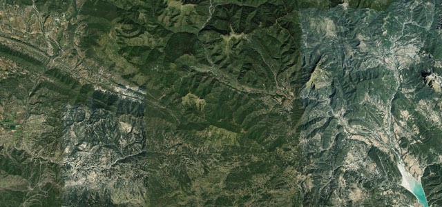 Satellite map of Eje Pirenaico (Ordesa), Spain