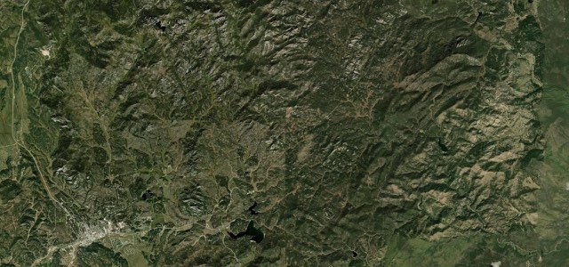 Satellite map of Needles Highway, The West