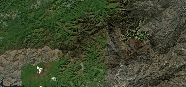 Satellite map of Newfound Gap Road, The East
