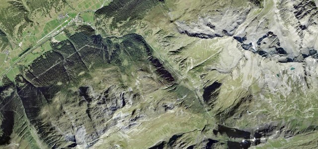 Satellite map of Nufenen Pass, Switzerland