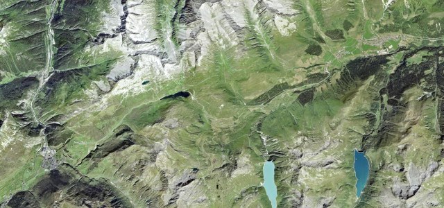 Satellite map of Oberalp Pass, Switzerland