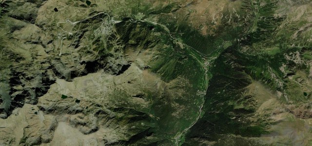 Satellite map of Ordino-Arcalis Road, Andorra