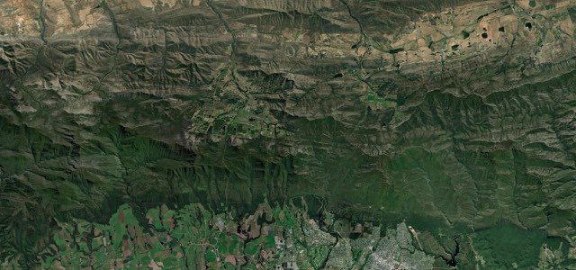 Satellite map of Outeniqua Pass, South Africa