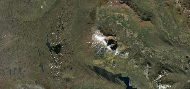 Satellite map of Oxi Pass, Iceland