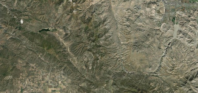 Satellite map of Palms to Pines Scenic Byway, The West