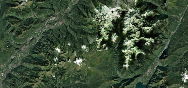 Satellite map of Passo di Croce Domini, Italy