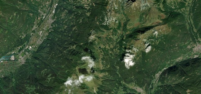Satellite map of Passo del Mortirolo, Italy