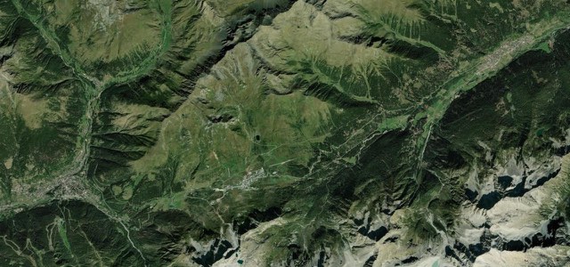 Satellite map of Passo del Tonale, Italy