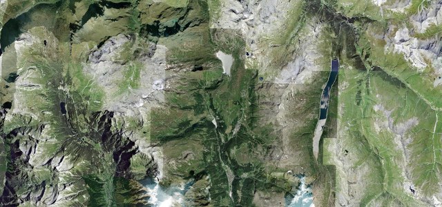 Satellite map of Passo dello Spluga, Italy