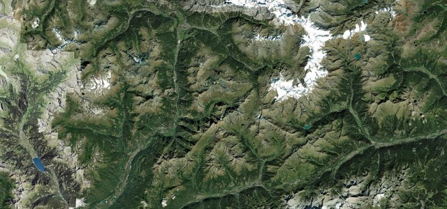 Satellite map of Passo di Gavia, Italy