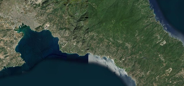 Satellite map of Pelion Mountain Road, Greece