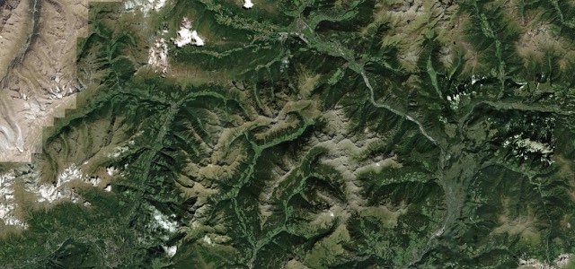 Satellite map of Penser Joch (Passo Pennes), Italy