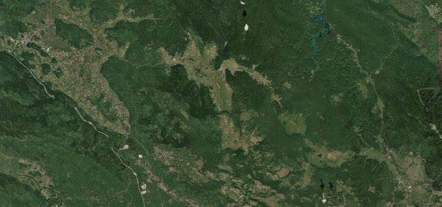 Satellite map of Plitvice Pogledalo Pass, Croatia