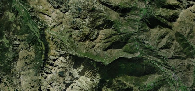 Satellite map of Port de la Bonaigua, Spain