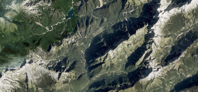Satellite map of Predel Pass, Slovenia