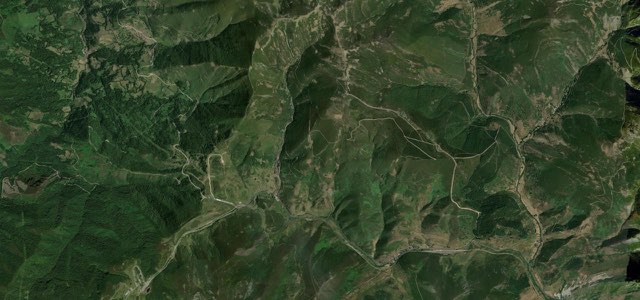 Satellite map of Puerto de Pajares, Spain