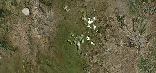 Satellite map of Quilotoa Crater Road (Latacunga to Quilotoa), Ecuador
