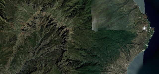 Satellite map of Roque de los Muchachos, Canary Islands