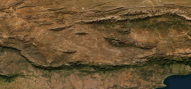 Satellite map of Route 62, South Africa