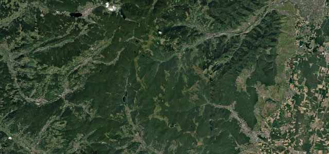 Satellite map of Route des Crêtes, France