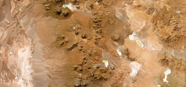 Satellite map of San Pedro de Atacama to Paso de Jama, Chile