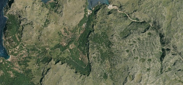 Satellite map of Sa Calobra, Spain