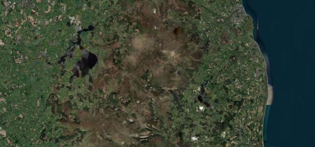 Satellite map of Sally Gap, Ireland
