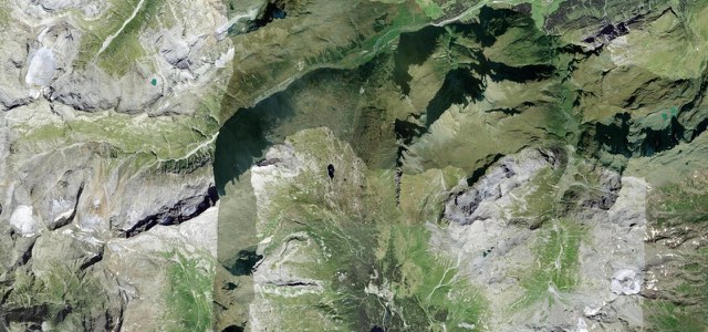 Satellite map of San Bernardino Pass, Switzerland