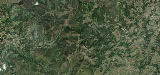 Satellite map of Serra do Marão Road, Portugal