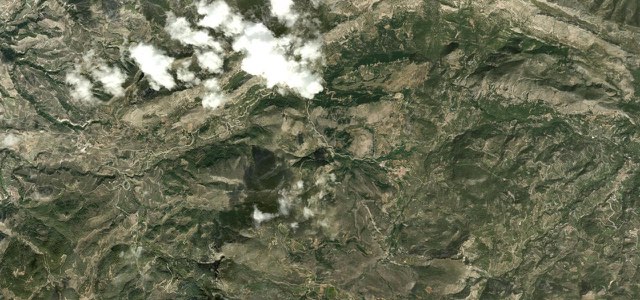 Satellite map of Sierra de Aitana Road, Spain