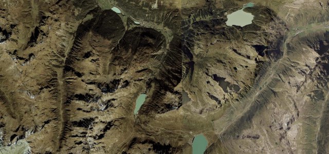 Satellite map of Silvretta High Alpine Road, Austria