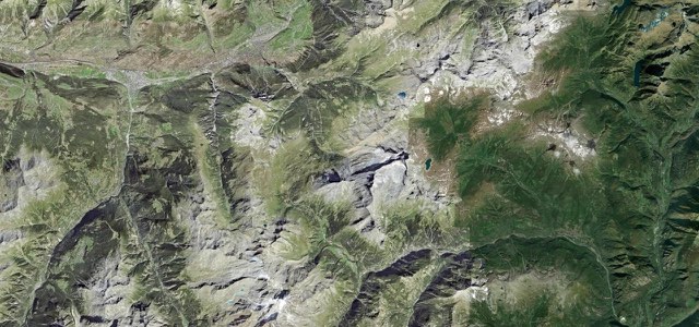 Satellite map of Simplon Pass, Switzerland