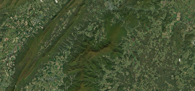 Satellite map of Skyline Drive, The East