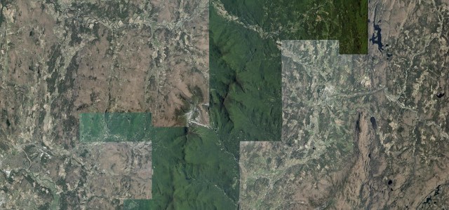 Satellite map of Smugglers' Notch, The East
