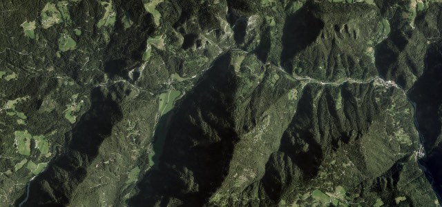 Satellite map of Solčava Panoramic Road, Slovenia