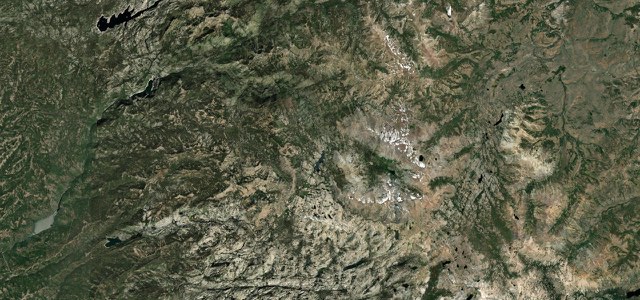 Satellite map of Sonora Pass, The West