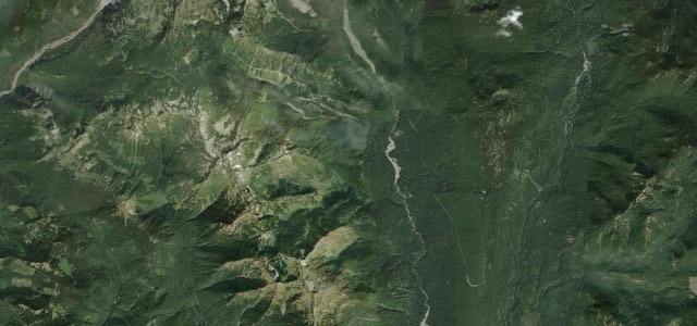 Satellite map of Stevens Canyon Road, The West