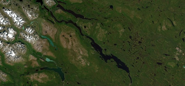 Satellite map of Stora Sjöfallet Ritsem Road, Sweden