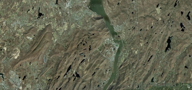 Satellite map of Storm King Highway, The East
