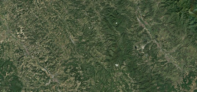 Satellite map of Strada Chiantigiana, Apennines