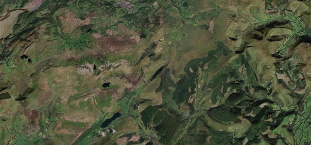 Satellite map of Tal-y-llyn Pass, Wales