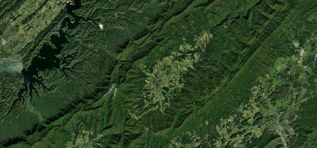 Satellite map of The Snake, The East