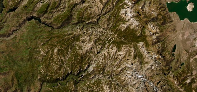 Satellite map of Tioga Pass, The West