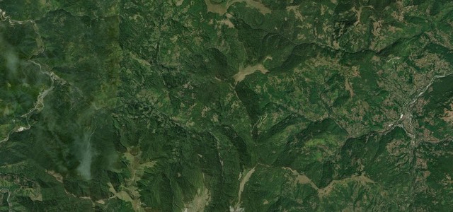Satellite map of Trešnjevik Pass, Montenegro