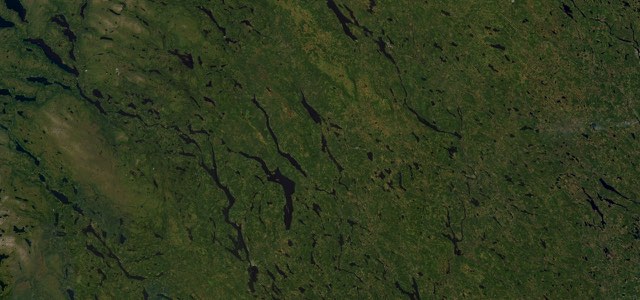 Satellite map of Vildmarksvägen (Wilderness Road), Sweden