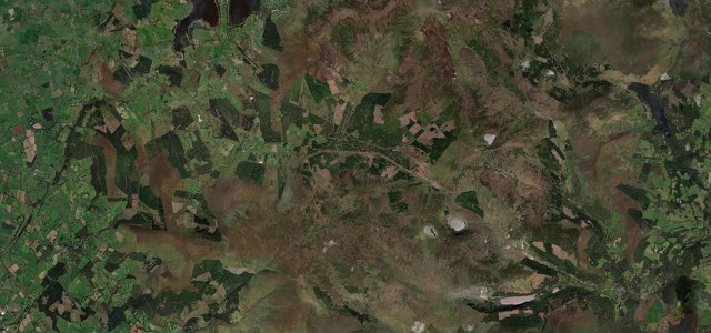 Satellite map of Wicklow Gap, Ireland