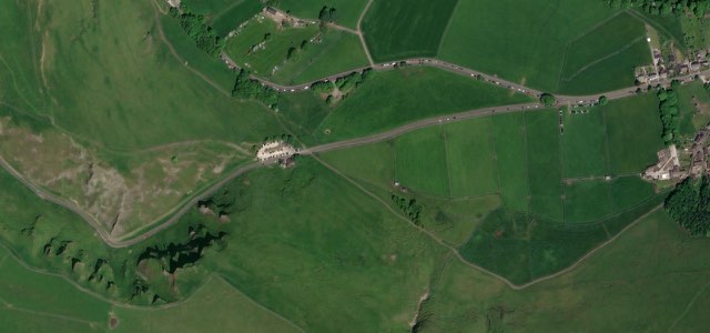 Satellite map of Winnats Pass, The Midlands